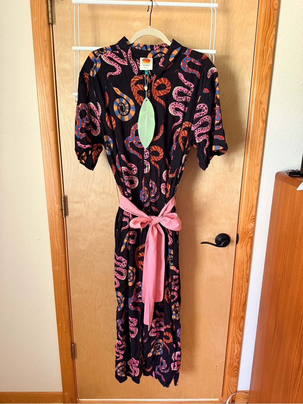 FARM Rio Jumpsuit with Multicolored Snake Print NWT - Picture 2 of 5